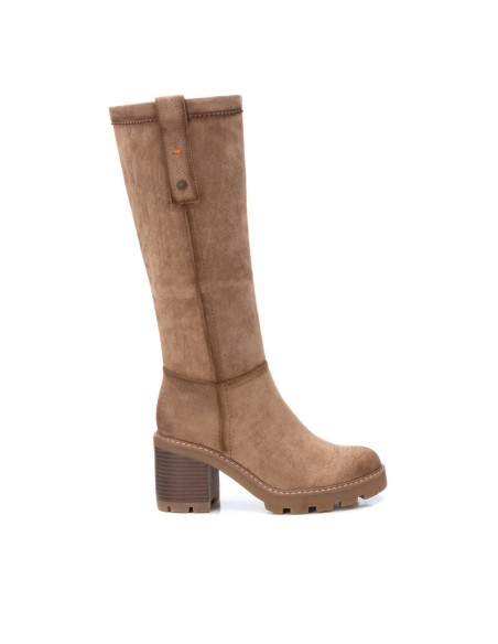 REFRESH - Bota alta antelina taupe - 172123
