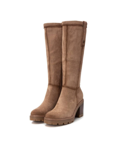 REFRESH - Bota alta antelina taupe - 172123