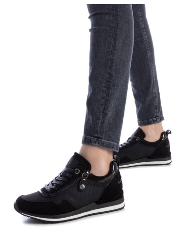 REFRESH - Zapatilla negro cremallera - 172059