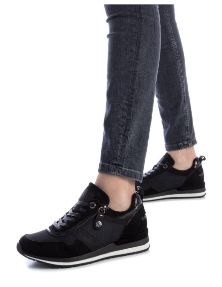 REFRESH - Zapatilla negro cremallera - 172059