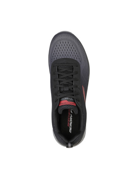 skechers - zapatilla combi negro - 232399