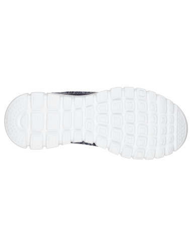 skechers - zapatilla Azul jaspeada - 12614