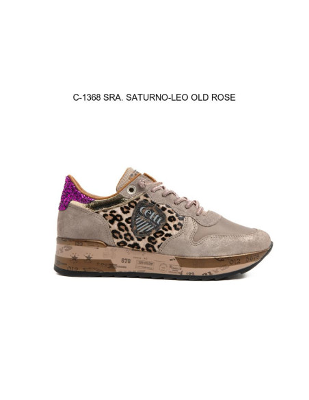 CETTI - Zapatilla animal print piel - C-1368