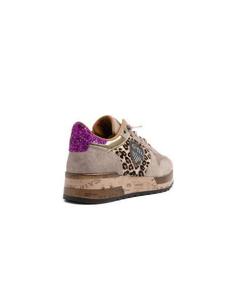 CETTI - Zapatilla animal print piel - C-1368
