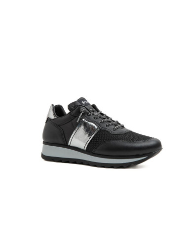 CETTI - Zapatilla piel negro -  C-849
