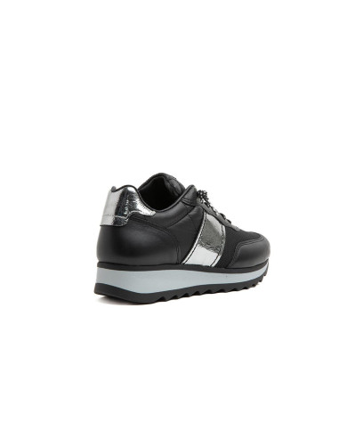 CETTI - Zapatilla piel negro -  C-849