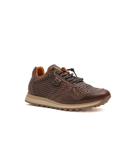 CETTI -Zapatilla piel moka - C848
