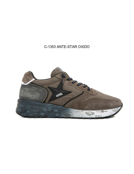 CETTI - Zapatilla estrella kaki -  C1353