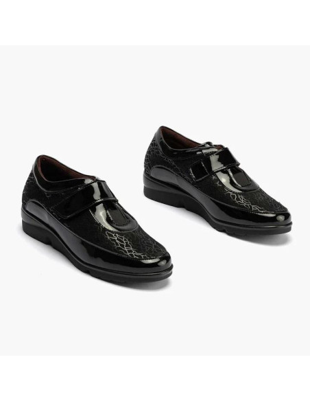 pitillos - zapato confort negro - 10001