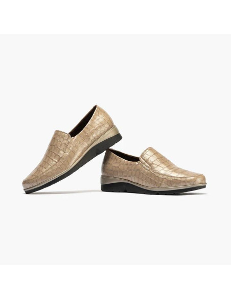 pitillos - Mocasin coco piedra - 10003