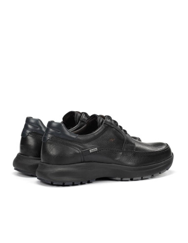 FLUCHOS -Zapato negro piel cordon -  F2065
