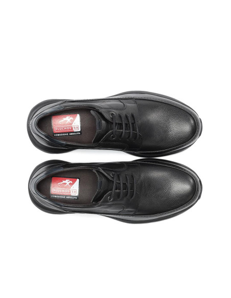 FLUCHOS -Zapato negro piel cordon -  F2065