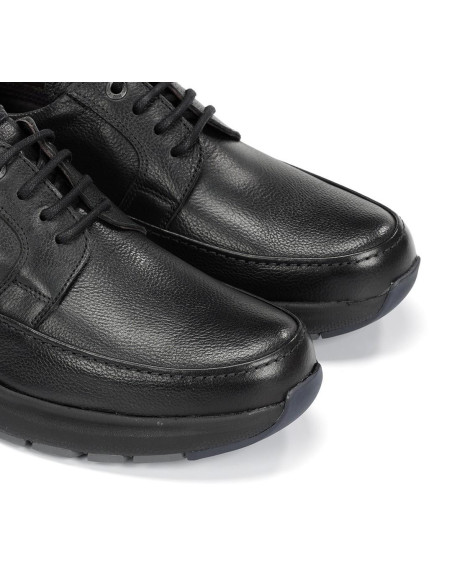 FLUCHOS -Zapato negro piel cordon -  F2065