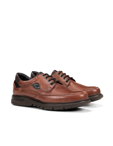FLUCHOS  - Zapato piel marron cordon - F0248