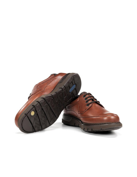 FLUCHOS  - Zapato piel marron cordon - F0248