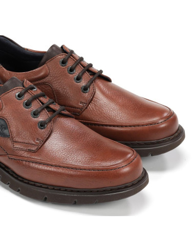 FLUCHOS  - Zapato piel marron cordon - F0248