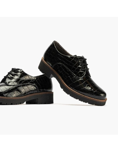 pitillos - Oxford coco negro - 10081