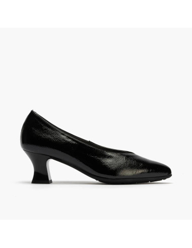 PITILLOS - Salon negro tacon bajo - 10152