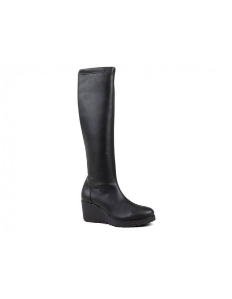PAULA URBAN - Bota alta lycra negro -  15-1202