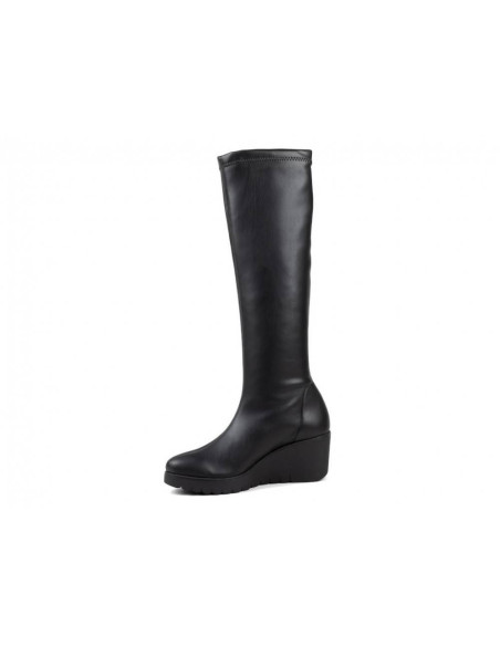 PAULA URBAN - Bota alta lycra negro -  15-1202