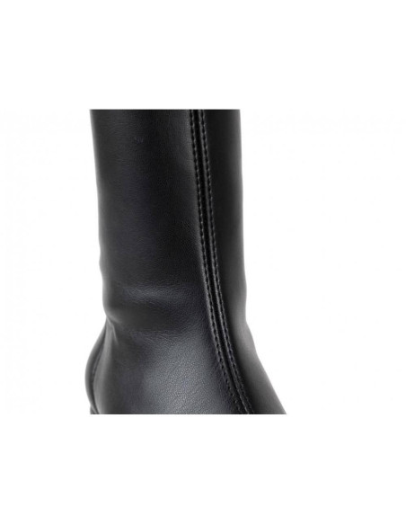 PAULA URBAN - Bota alta lycra negro -  15-1202