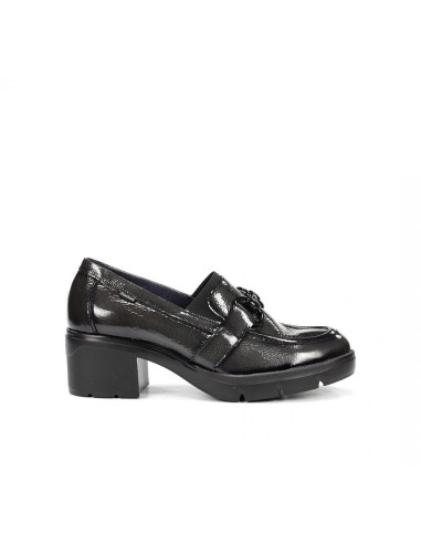 FLUchos - Mocasin charol negro - F2111