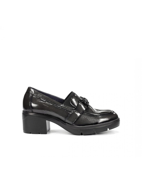 FLUchos - Mocasin charol negro - F2111