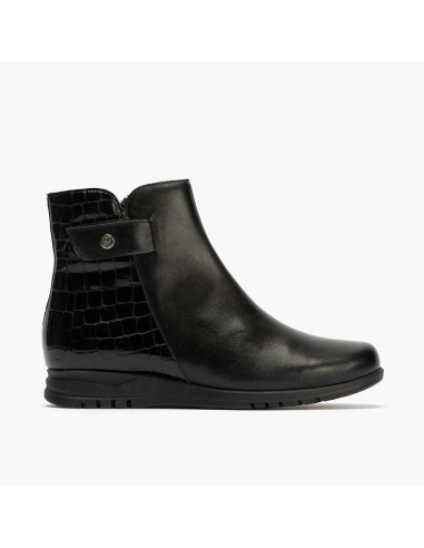 pitillos  - Botin piel negro - 20004