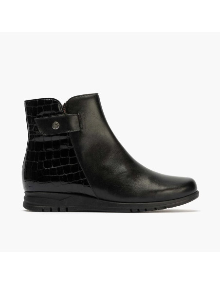 pitillos  - Botin piel negro - 20004