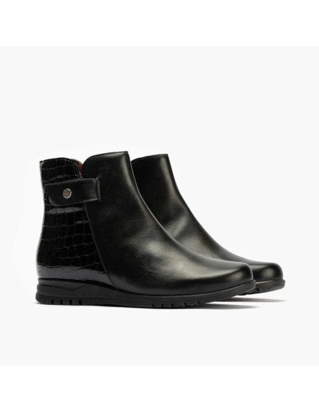pitillos  - Botin piel negro - 20004