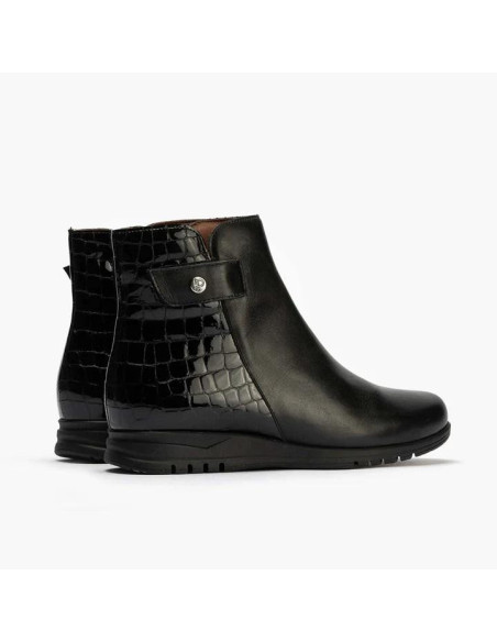 pitillos  - Botin piel negro - 20004