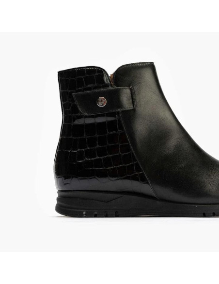 pitillos  - Botin piel negro - 20004